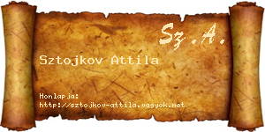 Sztojkov Attila névjegykártya