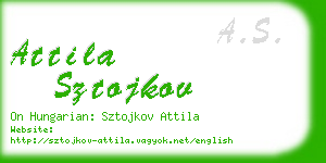 attila sztojkov business card